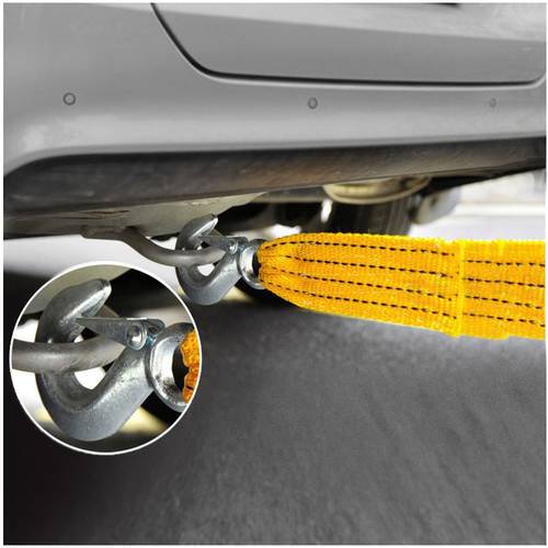 4M Heavy Duty 5T Car Tow Rope Pull Rope Belt Hook Truck Road Restoration For Audi Benz Vieques Koda Mazda Ford Toyota BMW