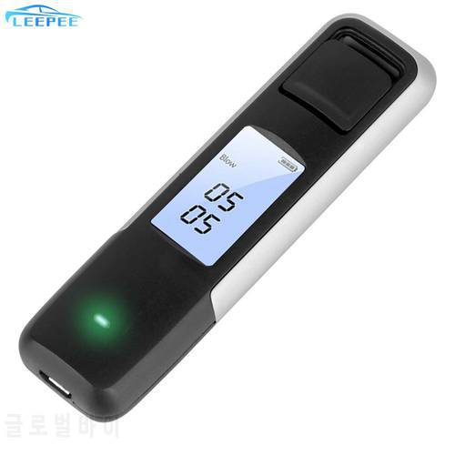Non-Contact Alcohol Breath Tester Breathalyzer Analyzer USB Rechargeable with Digital Display Screen High Accuracy Portable