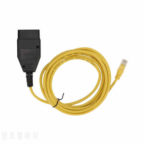 ENET Interface Cable Easy Installation Abrasion Resistant Coding Cable High Toughness Reliable Yellow for Car Diagnostic Tool