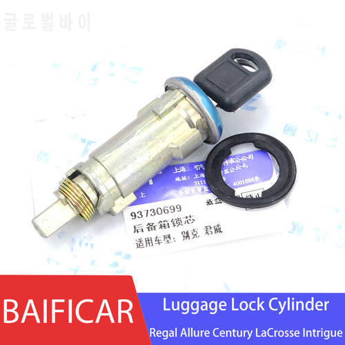 Baificar Luggage Trunk Lid Latch Release Lock Cylinder Core With Key 93730699 For Buick Regal Allure Century LaCrosse Intrigue