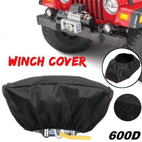 NEW-600D Winch Dust-Proof Cover 5000LB-13000LB Pound Capacity Range Waterproof Winch Cover Car Accessories