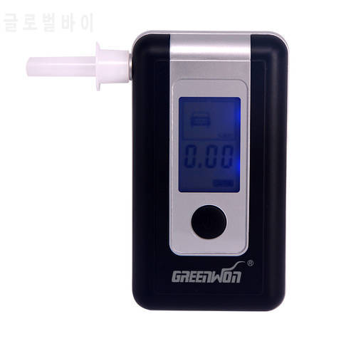 High quality Professional reathalyzer GREENWON Digital LCD Screen Alcohol Breath Tester AT-6001F