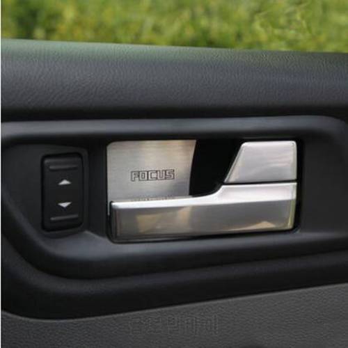 car styling Stainless Steel Door Handle Bowl Trim case for Ford Focus 2 mk2 2005-2015 sedan hatchback car accessories