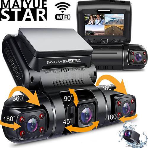 4 Cameras 2K+1080P+1080P+1080P Car DVR 3