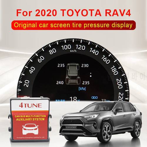 For Toyota Rav4 2019 2020 Xa50 Smart Car TPMS Tyre Pressure Monitoring System Digital LCD Dash Board Display Auto Security Alarm