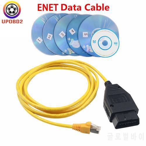 2021 New ENET Data Cable For BWM Enet OBDII Plug Adapter For BMW Enet Ethernet ENET ICOM Coding for F-Series Diagnostic Cable