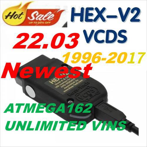 2022 Latest VAGCOM V22.3 Auto Electrical Testers General OBDII Diagnostic Interface 2nd ATMEGA162+16V8+FT232RQ VCDS hex Can