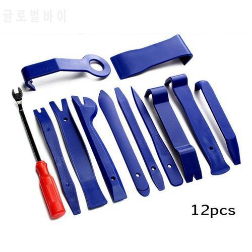 For Car Interior Plastic Repair Tool Auto Portable Mechanics Automobile Dent Puller Installation Removal Spotter Pry Tools 12PCS