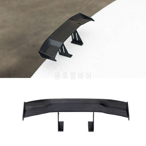 Carbon Look Car Rear Spoiler Mini Wings Small Model Decoration Auto Accessories Black Blue Red White Grey GT Style Winglet