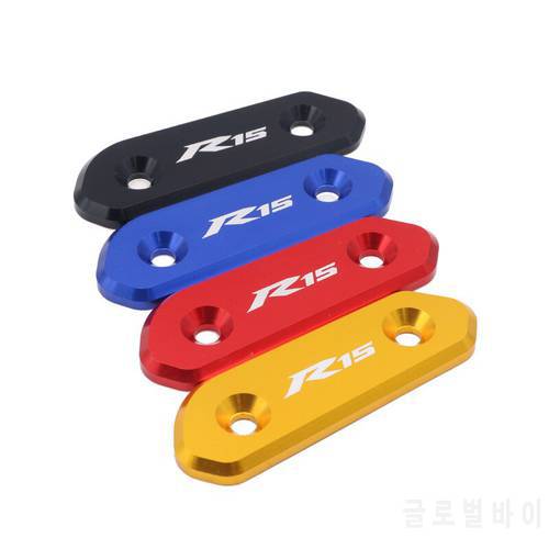 Motorcycle CNC Mirror Hole Cap Cover Mirror Block Off Base Plates For YAMAHA YZF R15 V3 2017 2018 2019 YZF R25 R3 2015-2019
