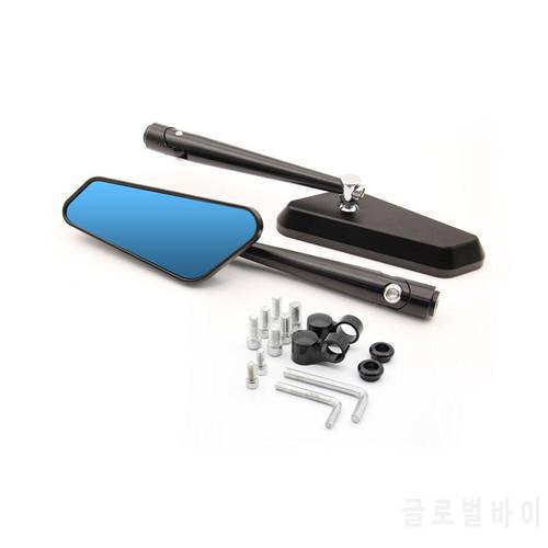 1 Pair Motorcycle Side Mirror 360-degree Adjustable Retro Cnc Aluminum Alloy Rearview Mirror Modified Parts