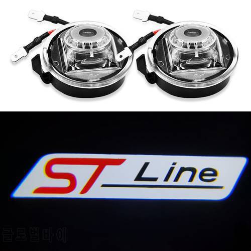 2X Car Rearview Mirror Atmosphere Projector Luces Lamp Welcome Lights For Ford Focus MK4 Mondeo EcoBoost 180 ST Line 2019-2021