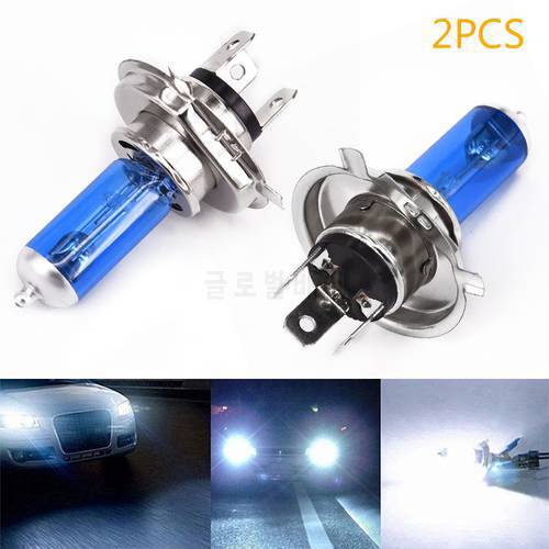 2pcs H4 12V 100W 6000K Car Xenon Gas Halogen Headlight Headlamp Lamp Bulbs Blue Shell Super Bright Car Accessories