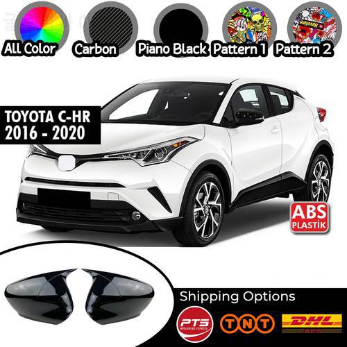 Mirror Cover For Toyota C-HR 2016-2020 Accessory Bright Black BAT BATMAN Case CAR Shields External Parts