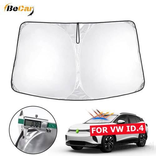 For VW ID.4 2022 2021 Front Windshield Sunshade Accessories ID4 Foldable Window Cover Block Heat and Sun Keep Car Cool