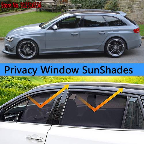 Sun Shade Shading Protection Window SunShades Accseeory Protector For Audi A4 S4 B8 Avant Allroad Quattro 2008–2016 2009 2010