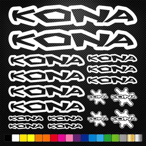 Fashion MTB Kona Vinyl Cycle Decal Removable Cycling Body Sticker Decor