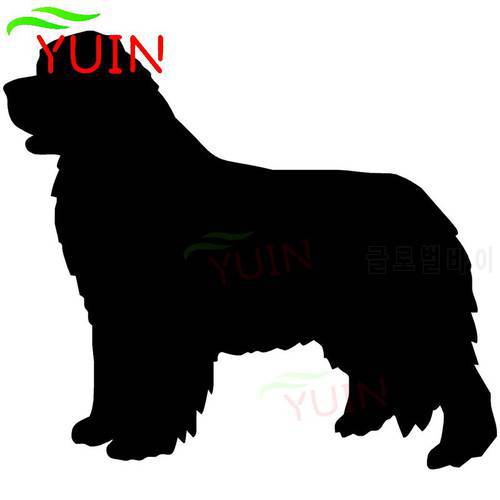 YUIN Newfoundland Dog Lovely Fashion Styling Car Sticker Auto Accessories PVC Bumper Decoration Cover Scratch Waterproof Decal