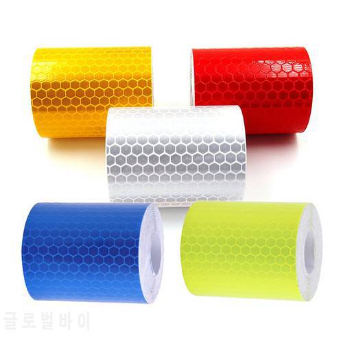 Car Reflective Tape Safety Warning Car Decoration Sticker Reflector Protective Tape Strip Film Auto Motorcycle Sticker
