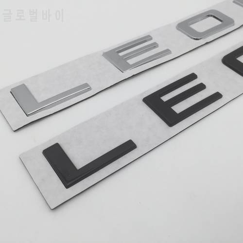 1pcs 3D metal for LEON car Letter Rear tail trunk Emblem badge sticker Decal styling auto Accessories
