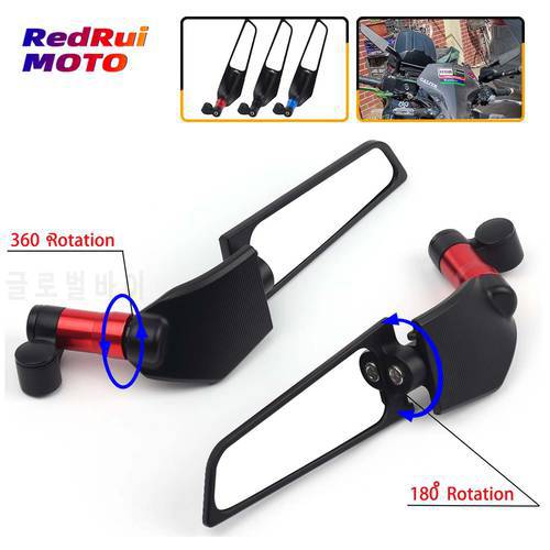 Universal New fixed wind wing for Ducati HYPERMOTARD MONSTER MULTISTRADA Scrambler motorcycle Rotating rearview mirror