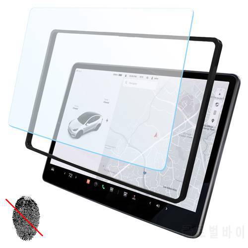2022 Tempered Glass Screen Protector Designed for Tesla Model 3/Y Dashboard Touchscreen Matte High Definition Anti Fingerprint