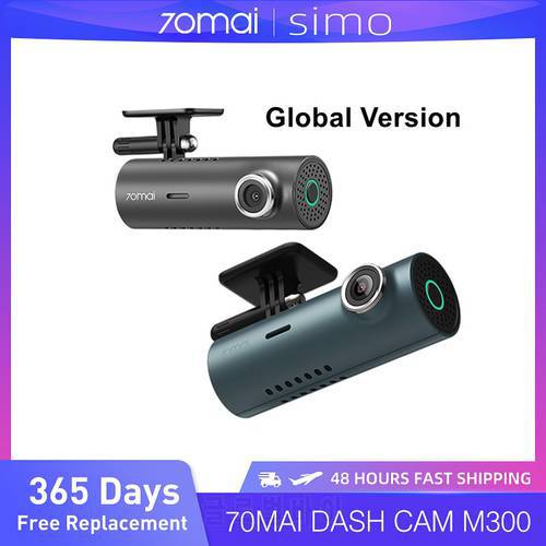 70mai Dash Cam M300 HD 1296P Dash Cam Car DVR Recorder Night Vision Loop Recording 24H Parking Mode WIFI & App Control