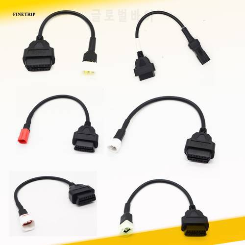 OBD2 Connector for Motorcycle Motobike For YAMAHA 3pin 4pin For HONDA 4Pin For KTM 6pin Moto For Ducati OBD OBD2 Extension Cable