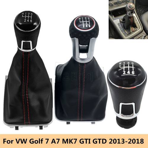 Car Styling Gear Shift Knob Gaiter Boot Cover Case Collar For VW Volkswagen Golf 7 A7 MK7 GTI GTD 2013 2014 2015 2016 2017 2018