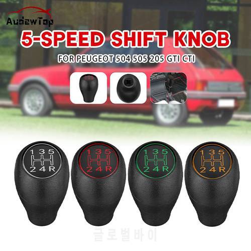 For Peugeot 504 505 309 205 GTI CTI Manual 5 Speed Gear Shift Knob Lever Shifter Handle Stick Plastic Car Accessories