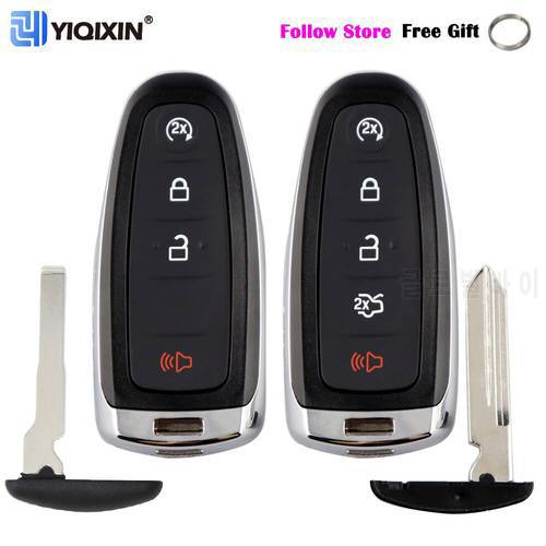 YIQIXIN Replacement 4/5 Buttons Key Shell For Ford Focus Explorer Escape Edge Lincoln MKS Flex Taurus 2011 2012 2013 2014 2015