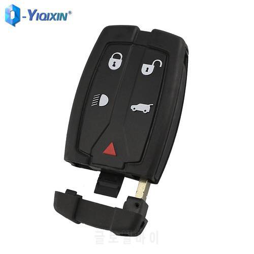 YIQIXIN New Replacement Key Blank For LAND ROVER FREELANDER 2 Remote Smart FOB Case 5 Buttons Shell Uncut Blade Auto Parts Cover
