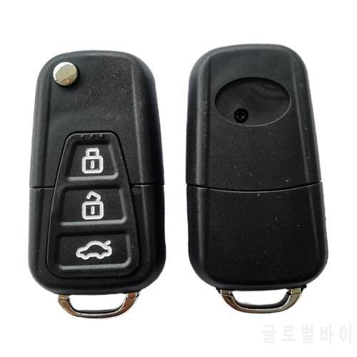 3 Buttons Flip Folding Car Key Shell for Lifan X60 X50 Replacement Uncut Blade Remote Fob Case Cover Shell Accessories