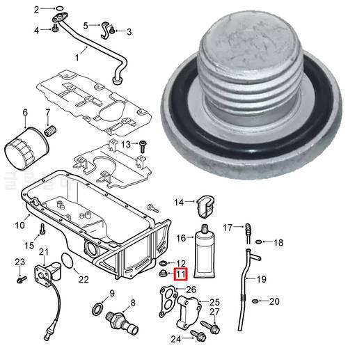 For Chevrolet AVEO T300 Cruze J300 Orlando TRAX NEMO Ford KA Car Engine Oil Drain Sump Plug Bolt M14X1.5 Screw Replacement Parts