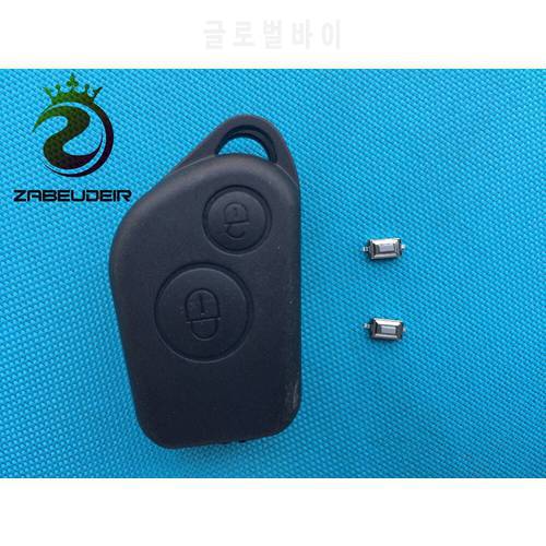 1Pc New Replacement 2 Button Remote Key Fob Case Shell +2Pcs Micro Switches For Citroen Saxo Picasso No Logo No Blade Auto Parts