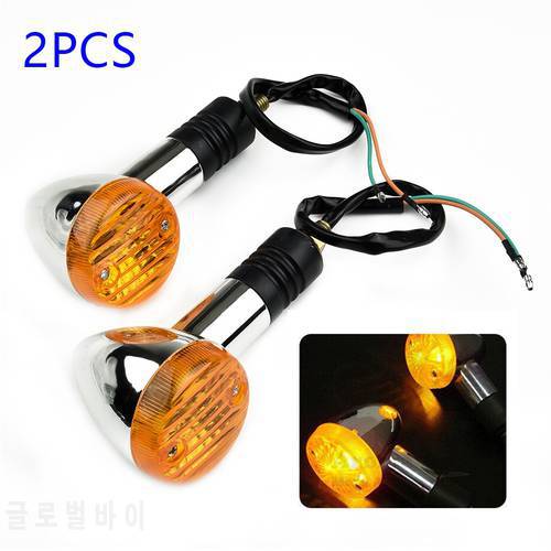 2pcs Motorcycle Turn Signals 12V For Honda Shadow VT 750 1100 VTX 1300 1800 C Motorcycle bike Directional Lights Accessories