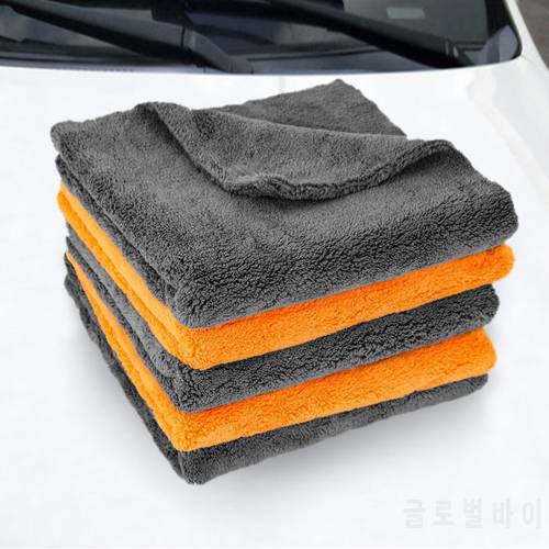 Extra Microfiber Towels Car Washing Rag Multipurpose Plush Microfiber Edgeless Cleaning Towel Car Detailing Cleaning Cloth