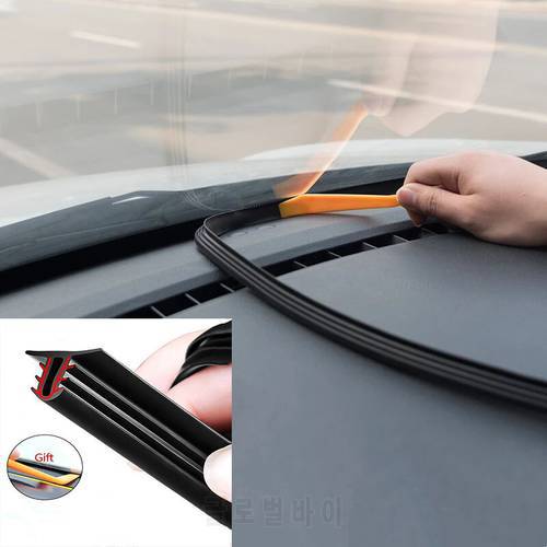 Auto Dashboard Sealing Strip Noise Sound Insulation Rubber Strips Universal for Weatherstrip Auto Accessories Car Stickers Parts