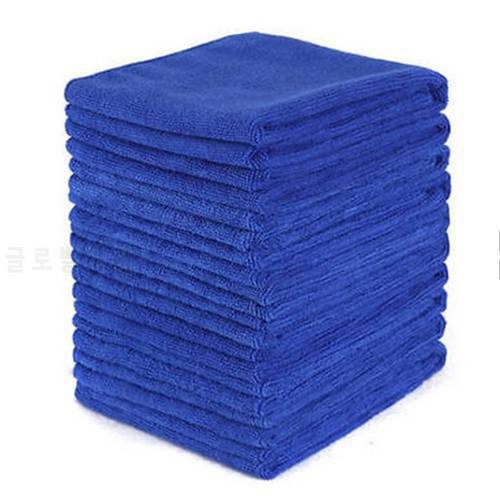1pcs 30*30CM Blue Microfiber Car Cleaning Towels Kitchen Wash Auto Home Cleaning Wash Clean Cloth SuperfineFiber