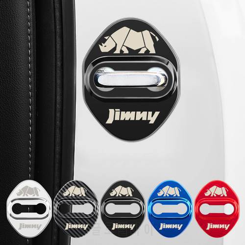Car Door Lock Cover Emblems Case For Suzuki Jimny Badge Stickers Accessories Car Styling