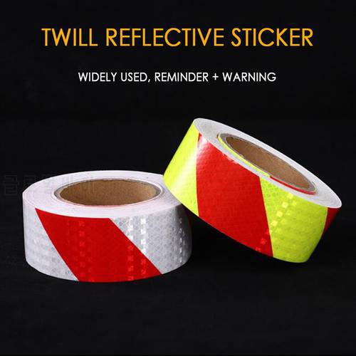 Car Styling Reflective Tape Safety Warning Mark Self Adhesive Tape Twill Reflective Film Car Motorcycle Decal Sticker 5cmx3m