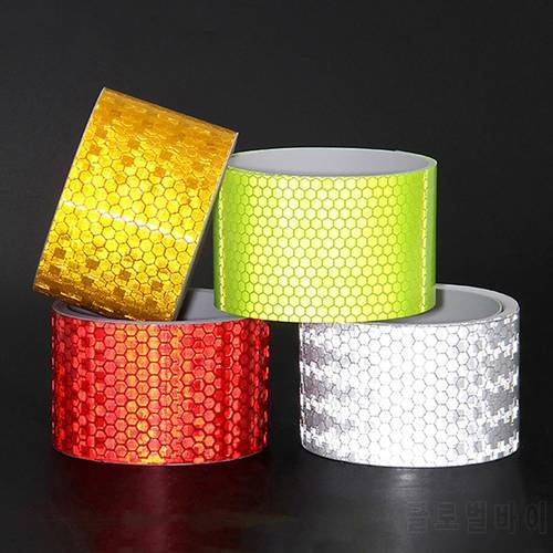 5cmX3m Safety Mark Reflective Tape Stickers Car-Styling Self Adhesive Warning Tape for Automobiles Motorcycle