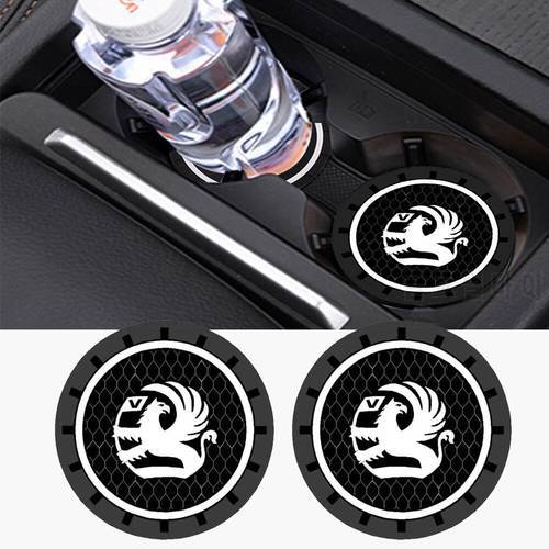 1 / 2PCS Car Stickers Decoration Accessories Car Coaster Water Cup Slot Case For Vauxhall VXR Dokker Lodgy Logan Auto Styling