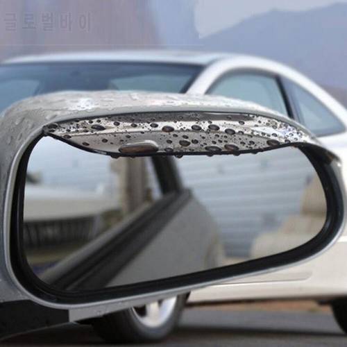 2Pcs Universal Car Rearview Mirror Rain Eyebrow AutoSide Rear View Mirror Rain Shield Sun Visor Protector