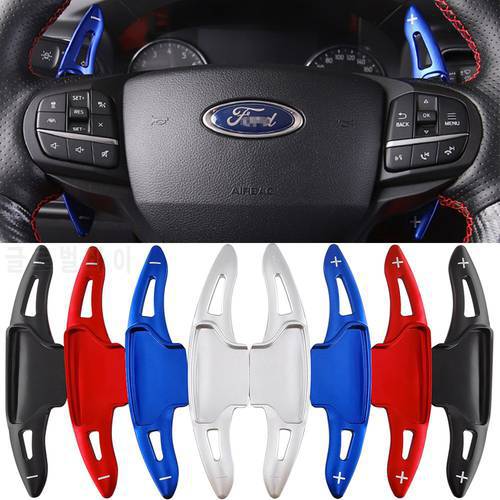 For Ford Explorer MK6 ST-Line XLT Sport ST Plug-In Hybrid 2020 2021 2022 Car Steering Wheel Paddle Shifter Extension DSG Sticker