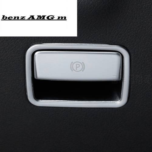 Car styling The foot brake release switch frame Trim Covers Stickers for Mercedes Benz GLE W166 ML GL GLS X166 Auto Accessories