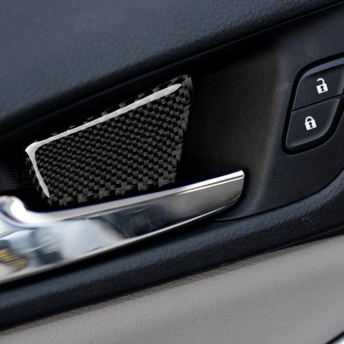 Trim Decals Strips For Chevrolet Cruze 2009-2015 car styling Carbon Fiber Interior Door Bowl Decorative Cover