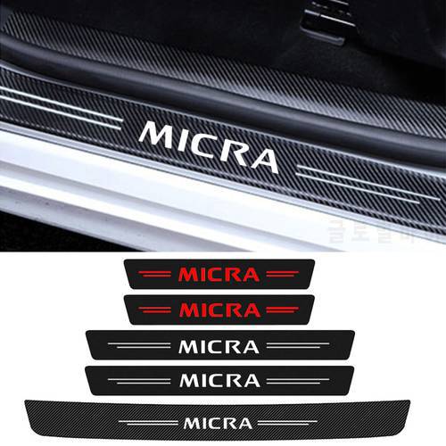 Car Door Sill Anti Scratch Decals Sticker Tape Protective Film Styling for Nissan Micra Emblem Juke Leaf Sentra NOTE Patrol