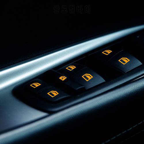 Lift Button Stickers Luminous Repair Decals Easily Installation Universal Car Styling Door Window Personal Car Elements