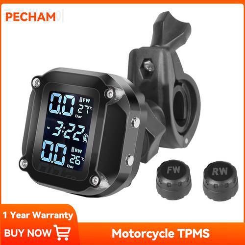 Motorcycle TPMS Tire Pressure Sensors Tyre Pressure Monitoring System Motorbike External Sensor 오토바이TPMS